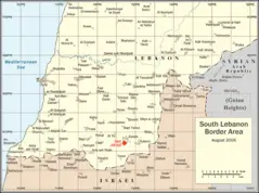 South Lebanon Map Jubayl