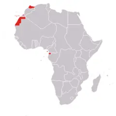 Spanish Colonies In Africa (1950)