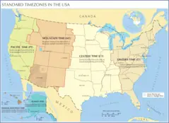 Standard Timezones In the Usa