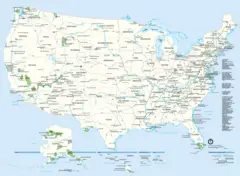 States of United States Highway Map