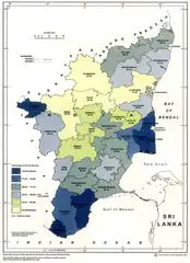 Static Map of Tamil Nadu