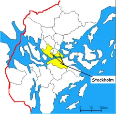 Stockholm Map Sketch Color