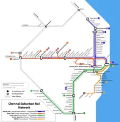 Subway Map of Chennai