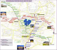 Subway Map of Hyderabad