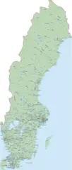 Sweden Road Map