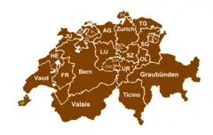 Swiss Cantons Brown