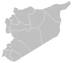 Syria Blank Governorates
