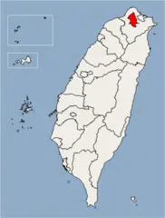 Taipei City Location Map