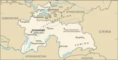 Tajikistan Cia Wfb Map