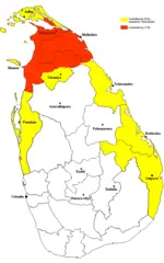 Territorial Control In Sri Lanka 2007