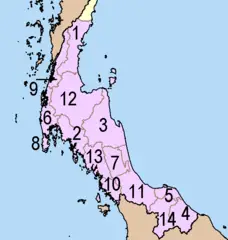 Thailand South Numbered