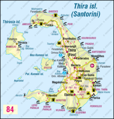 Thira Island Santorini Map