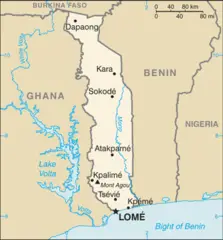 Togo Cia Wfb Map