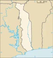 Togo Map Blank