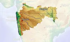 Topographic Map Maharashtra