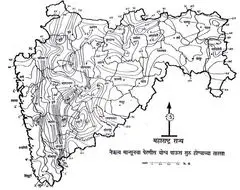 Topographic Map of Maharashtra