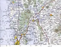 Topographic Map of Mumbai
