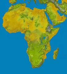 Topography of Africa