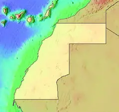Topology Map of Wester Sahara