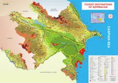 Tourist Destinations Map of Azerbaijan