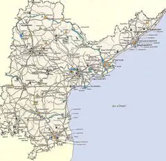 Tourist Map Andhra Pradesh