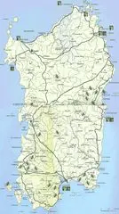 Tourist Map Sardinia