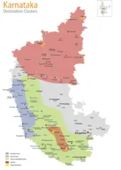 Tourist Map of Karnataka