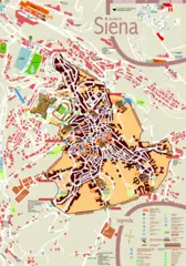 Tourist Map of Siena