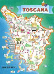 Tourist Map of Tuscany