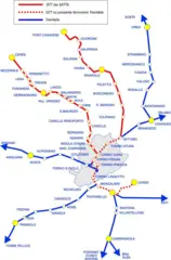 Train Station Map Turin (torino)