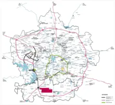 Transport Map of Hyderabad