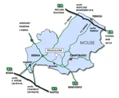 Transport Map of Molise