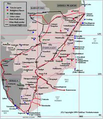 Transport Map of Tamil Nadu