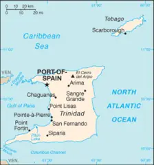 Trinidad And Tobago Cia Wfb Map