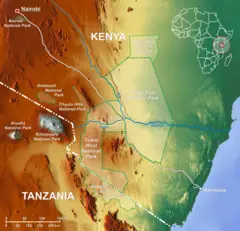 Tsavo National Park Map En