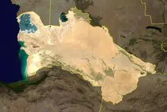 Turkmenistan Satellite Photo