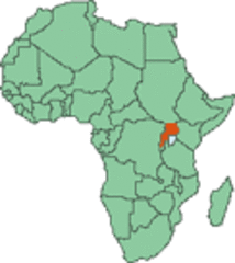 Uganda Map Locator 2