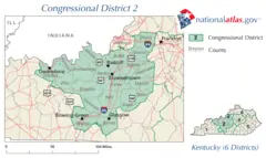 United States House of Representatives, Kentucky District 2 Map
