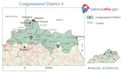 United States House of Representatives, Kentucky District 4 Map