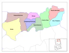 Upper East Ghana Districts