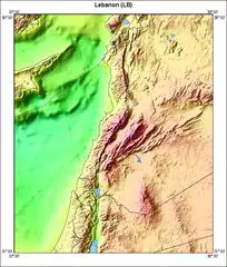 Usgs Cmg Infobank Atlas, Lebanon Regions