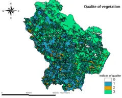 Vegetation Physical Map of Basilicata
