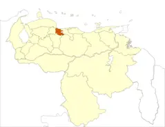 Venezuela Carabobo State Location