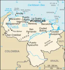 Venezuela Cia Wfb Map