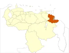 Venezuela Delta Amacuro State Location