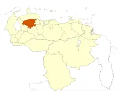 Venezuela Lara State Location