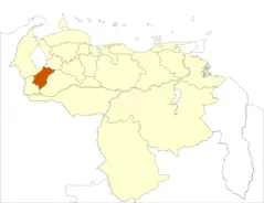Venezuela Merida State Location