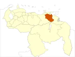 Venezuela Monagas State Location