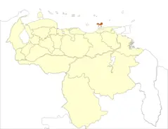 Venezuela Nueva Esparta State Location
