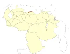 Venezuela Vargas State Location